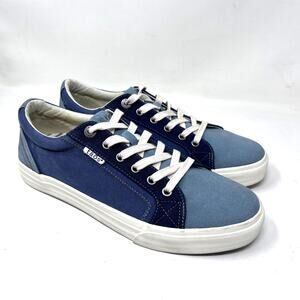 Taos Sneaker 10.5 Plim Soul Canvas Women's Comfort Trainers Shades of Blue